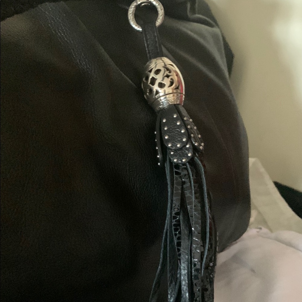 Brighton Black Leather Handbag - Picture 4 of 8